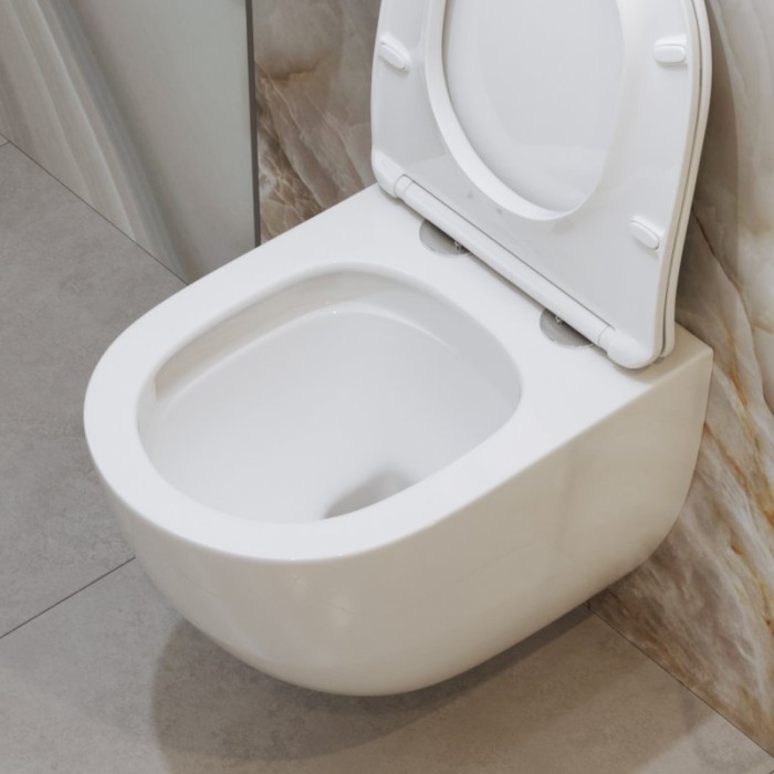 Унитаз подвесной безободковый со смывом TORNADO BelBagno AMANDA-TOR BB051CH-TOR-FC