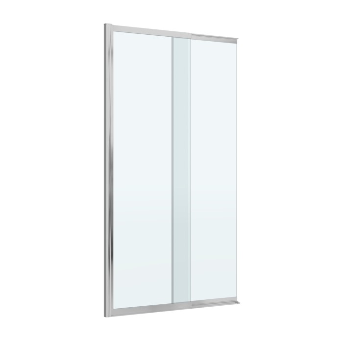 Душевая шторка на ванну с фиксированным креплением одной створки CEZARES SLIDER-FIX-VF-11-90/150-C-Cr