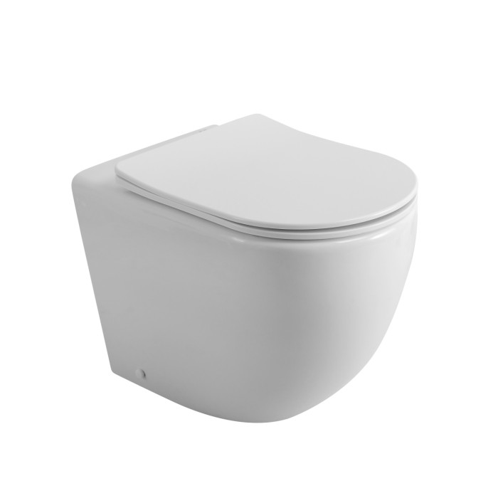 Унитаз приставной безободковый BelBagno SFERA-R BB2141CBR