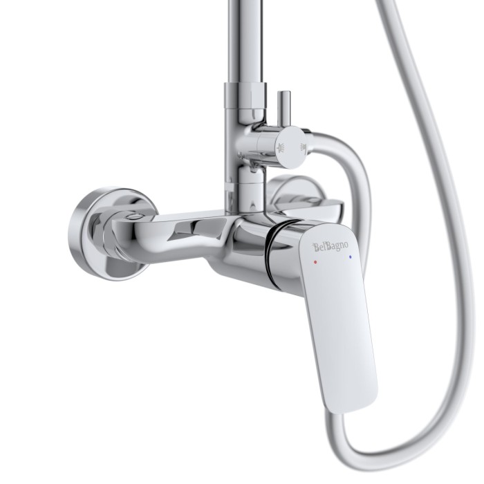 Душевая стойка со смесителем BelBagno MARINO-DOCM-CRM