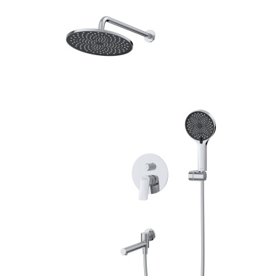 Душевой комплект встраиваемый с изливом BelBagno MARINO-VDSET-CRM