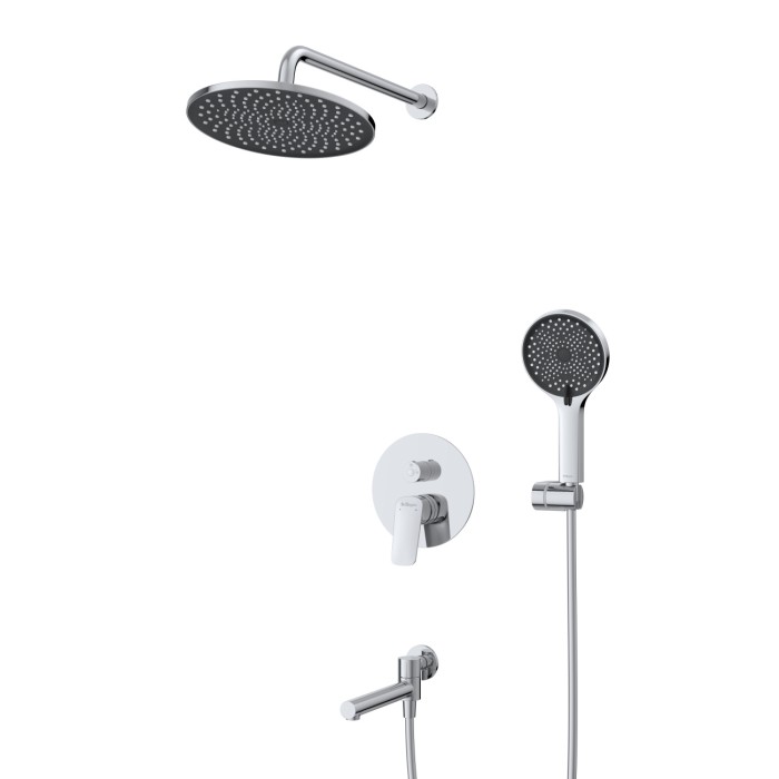 Душевой комплект встраиваемый с изливом BelBagno MARINO-VDSET-CRM