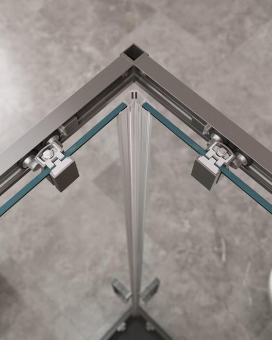 Душевой уголок CEZARES MOLVENO-A-22-100+30-C-GM-IV