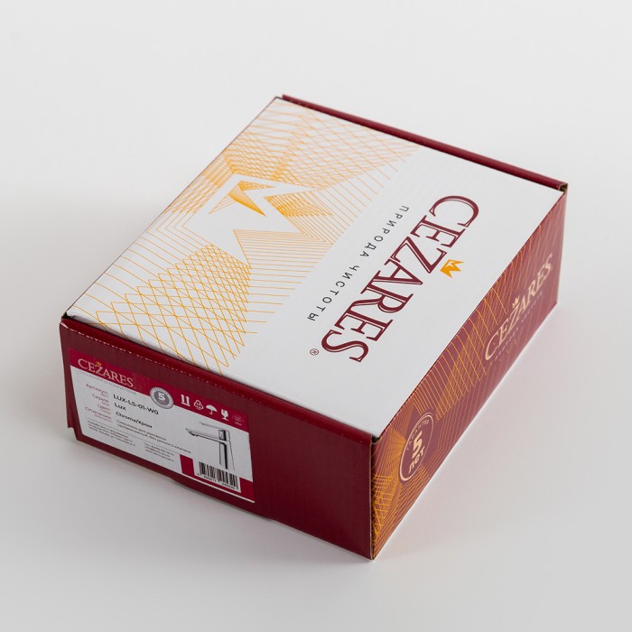 Смеситель для раковины без донного клапана CEZARES LUX-LS-01-W0