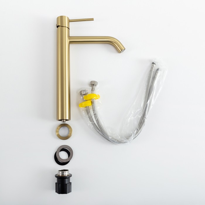 Смеситель для накладной раковины без донного клапана CEZARES RELAX-LC1-BORO-W0