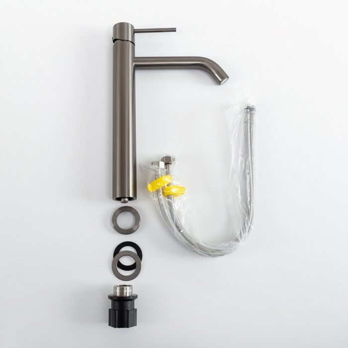 Смеситель для накладной раковины без донного клапана CEZARES RELAX-LC1-GM-W0