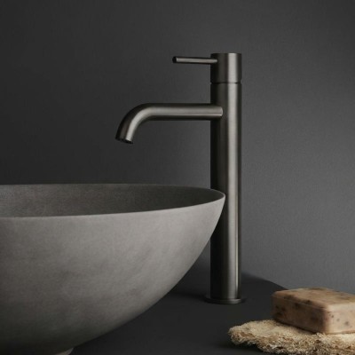 Смеситель для накладной раковины без донного клапана CEZARES RELAX-LC1-GM-W0