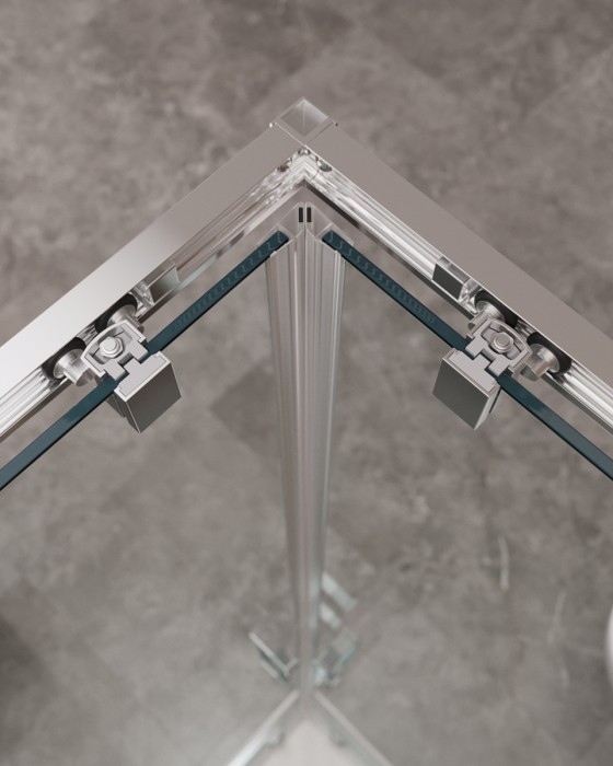 Душевой уголок CEZARES MOLVENO-AH-21-80+30-C-Cr-IV