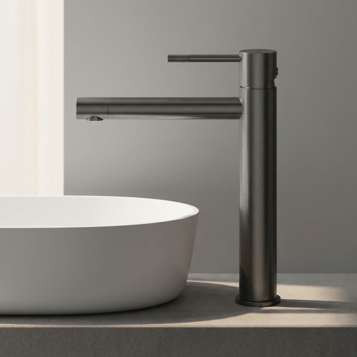 Смеситель для накладной раковины без донного клапана CEZARES RELAX-LC2-GM-W0