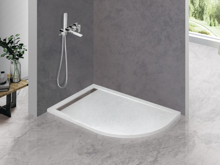 Поддон из искусственного мрамора CEZARES TRAY-AS-RH-120/90-550-30-W-L