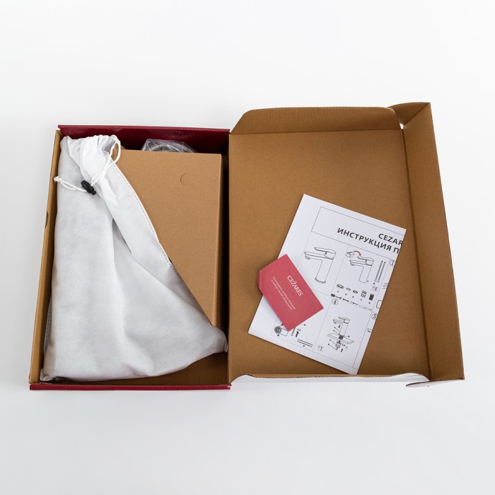 Смеситель для накладной раковины без донного клапана CEZARES RELAX-LC2-IN-W0