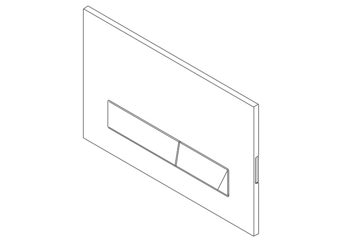 Кнопка смыва BelBagno MARMI BB011-MR-CHROME.M, цвет-хром матовый