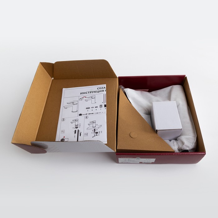 Смеситель для раковины с донным клапаном CEZARES RELAX-LS1-BORO