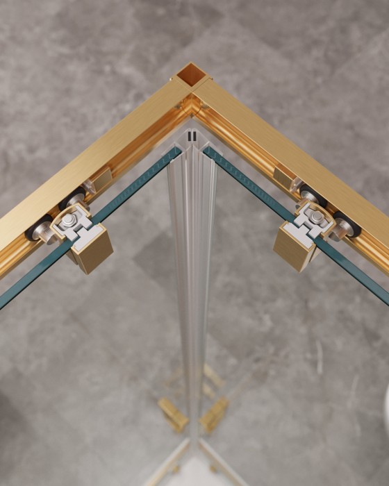 Душевой уголок CEZARES MOLVENO-AH-21-90+30-C-BORO-IV