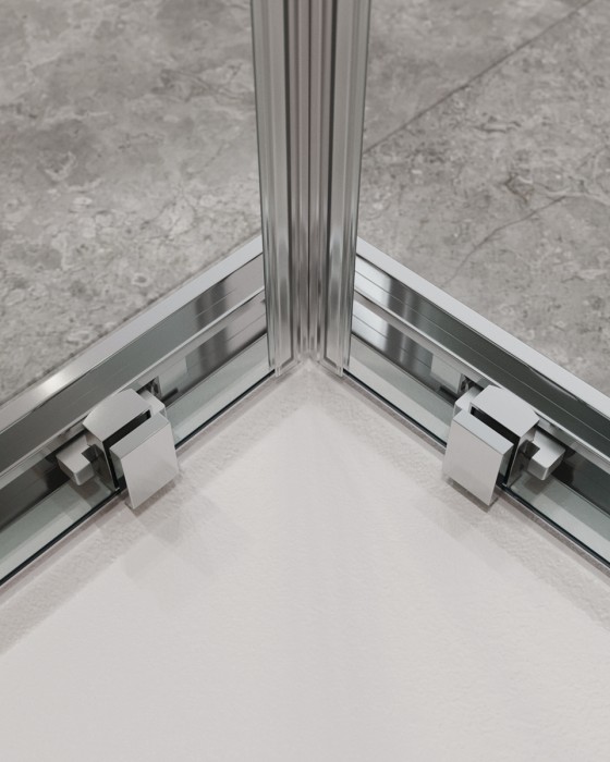 Душевой уголок CEZARES MOLVENO-AH-21-90+30-C-Cr-IV