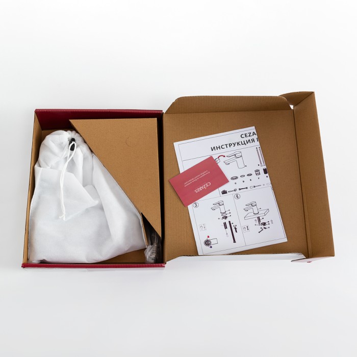 Смеситель для раковины без донного клапана CEZARES RELAX-LS2-01-W0