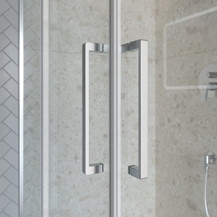 Душевой уголок 90х90 стекло прозрачное, профиль хром MARINO BelBagno